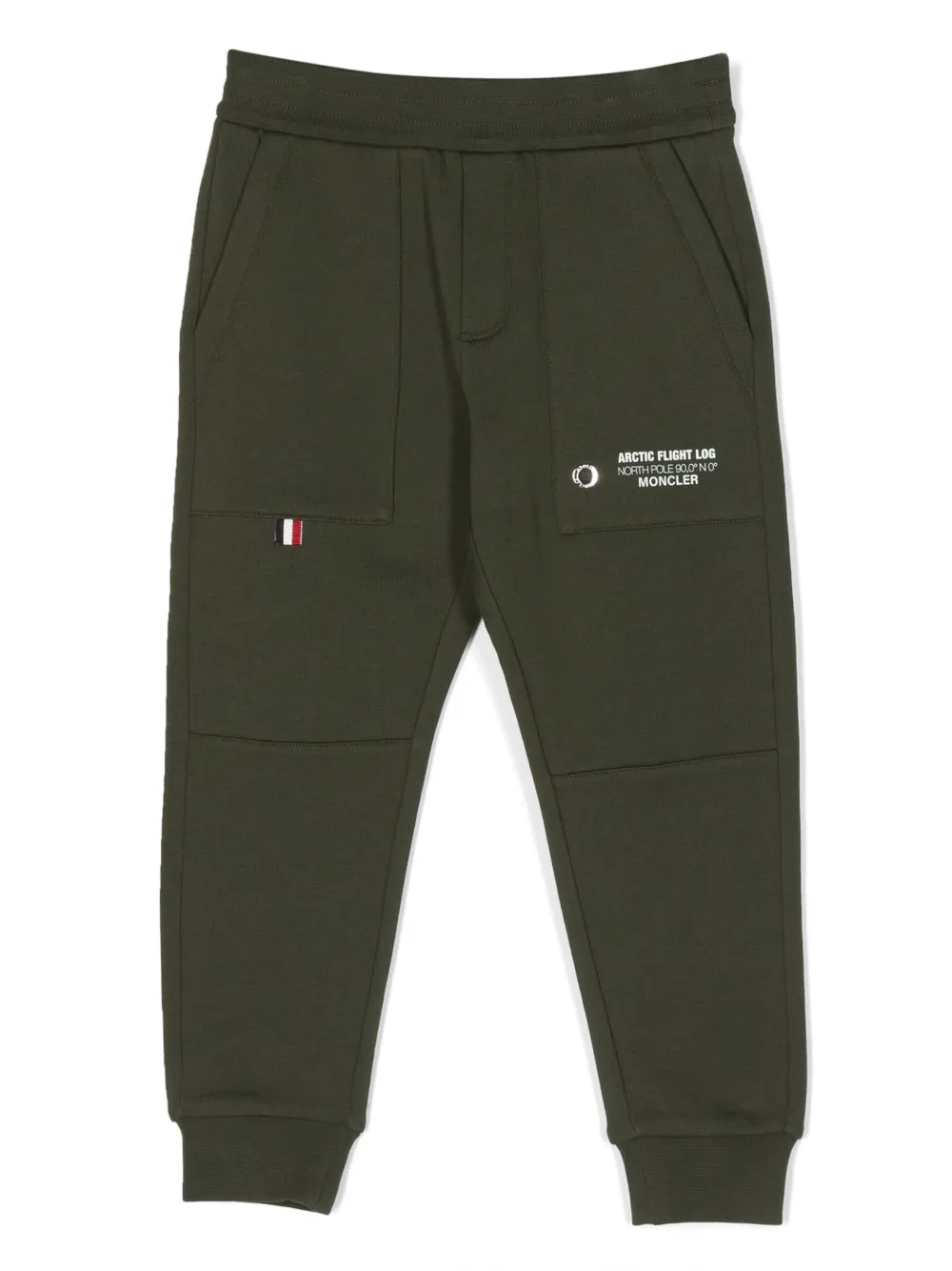 

Спортивные брюки с графичным принтом Moncler Enfant, зеленый