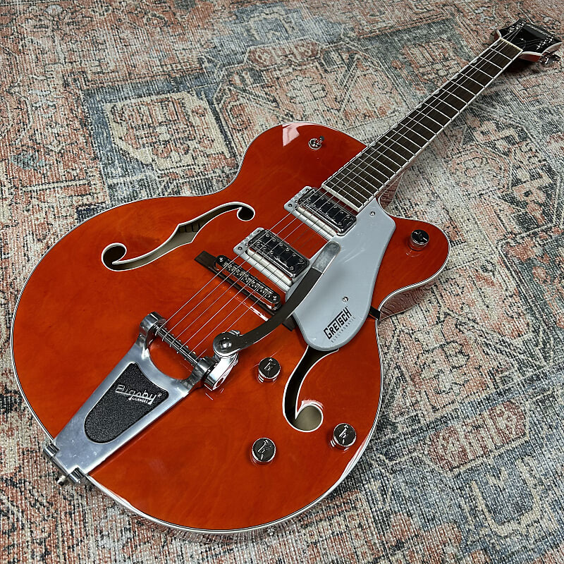 

Электрогитара Gretsch G5420T Electromatic Hollow Body with Black Top Filter'Tron Pickups and Bigsby Orange Stain