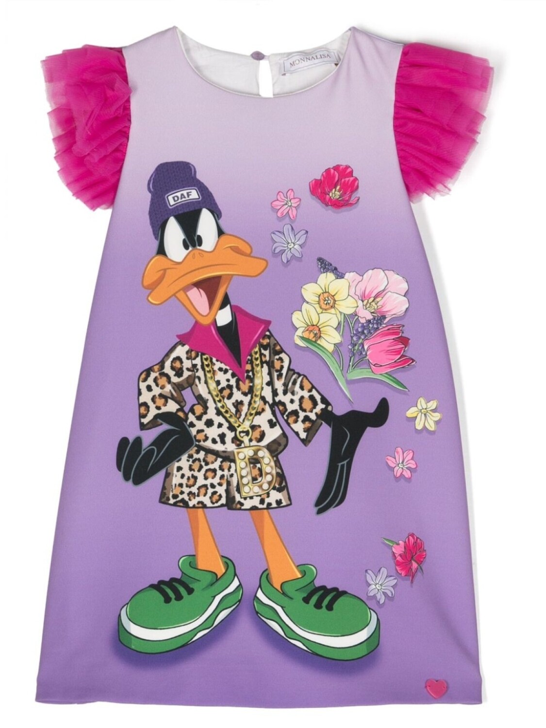 

Платье Daffy Duck с графичным принтом Monnalisa, фиолетовый