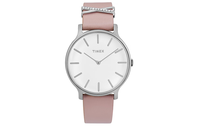 

TIMEX Часы TREND Collection Wrist Watch Quartz Movement Leather Strap 38mm White Dial Women's Watch TW2T47900, White Dial