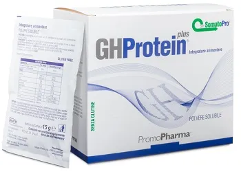 

PromoPharma Gh Protein Plus со вкусом какао, 20 пакетиков, добавка на основе сывороточного протеина