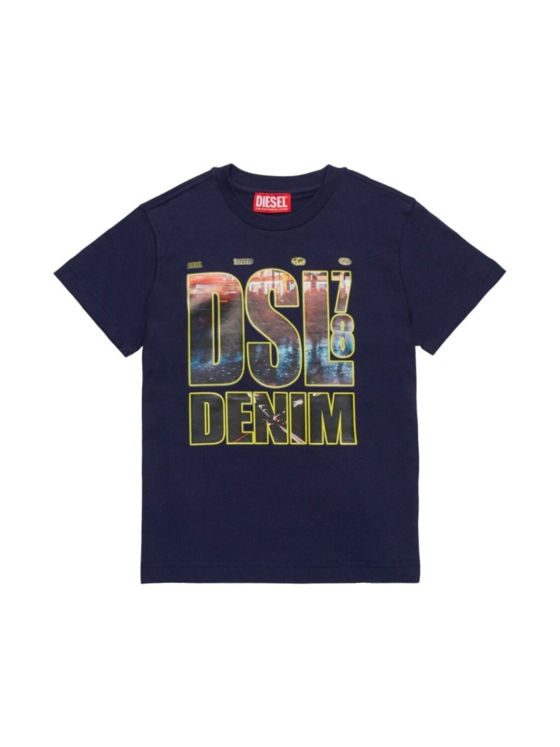 

Diesel Kids футболка с логотипом, синий