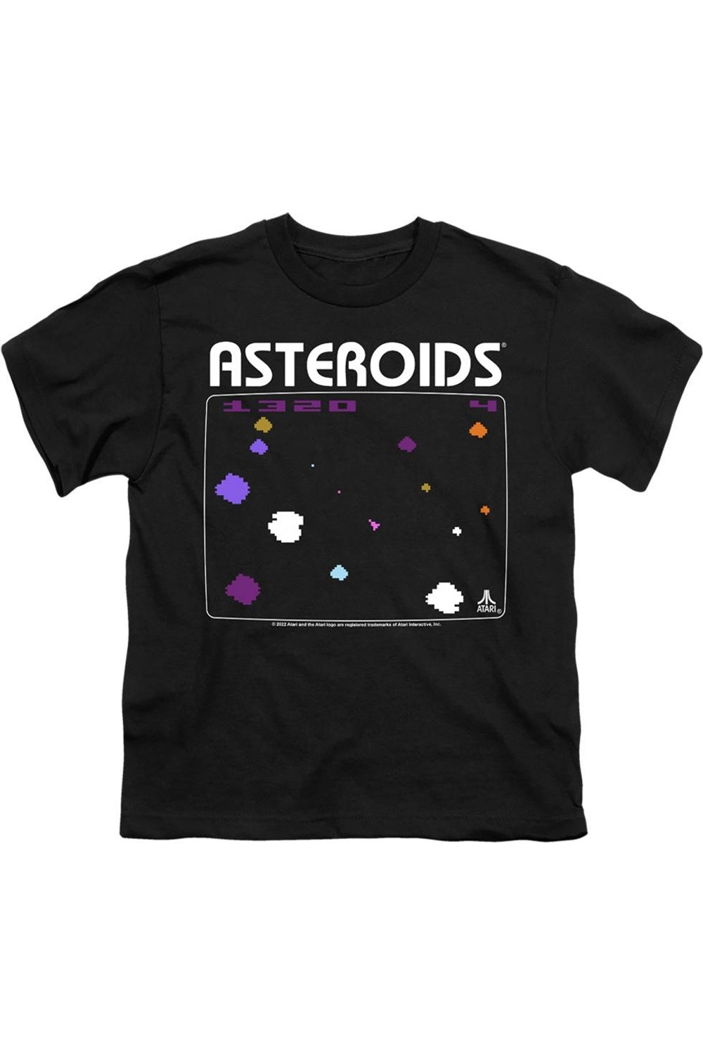 

Футболка Atari Asteroid с коротким рукавом для детей Gildan, черный
