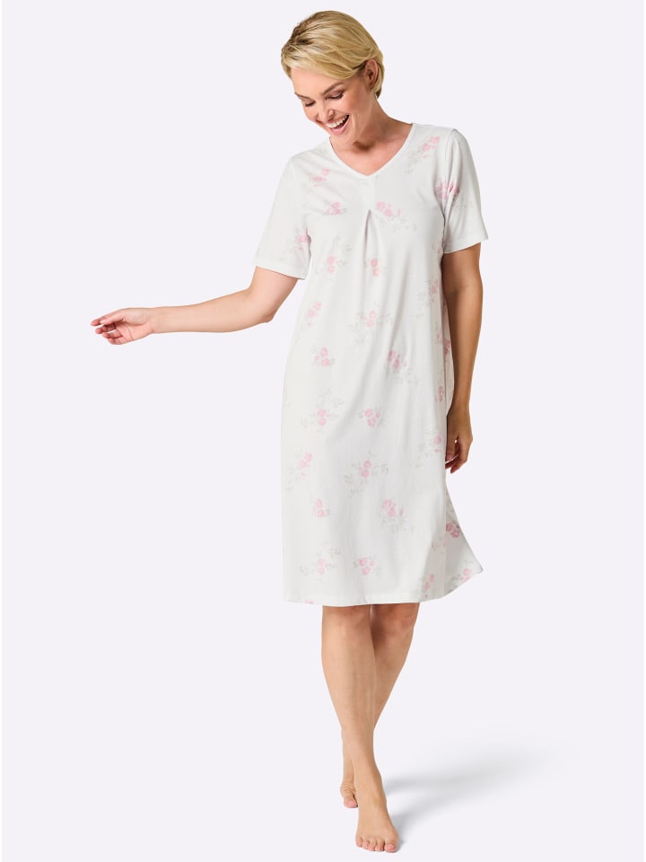 

Ночная рубашка с белым и светло-серым принтом WITT WEIDEN