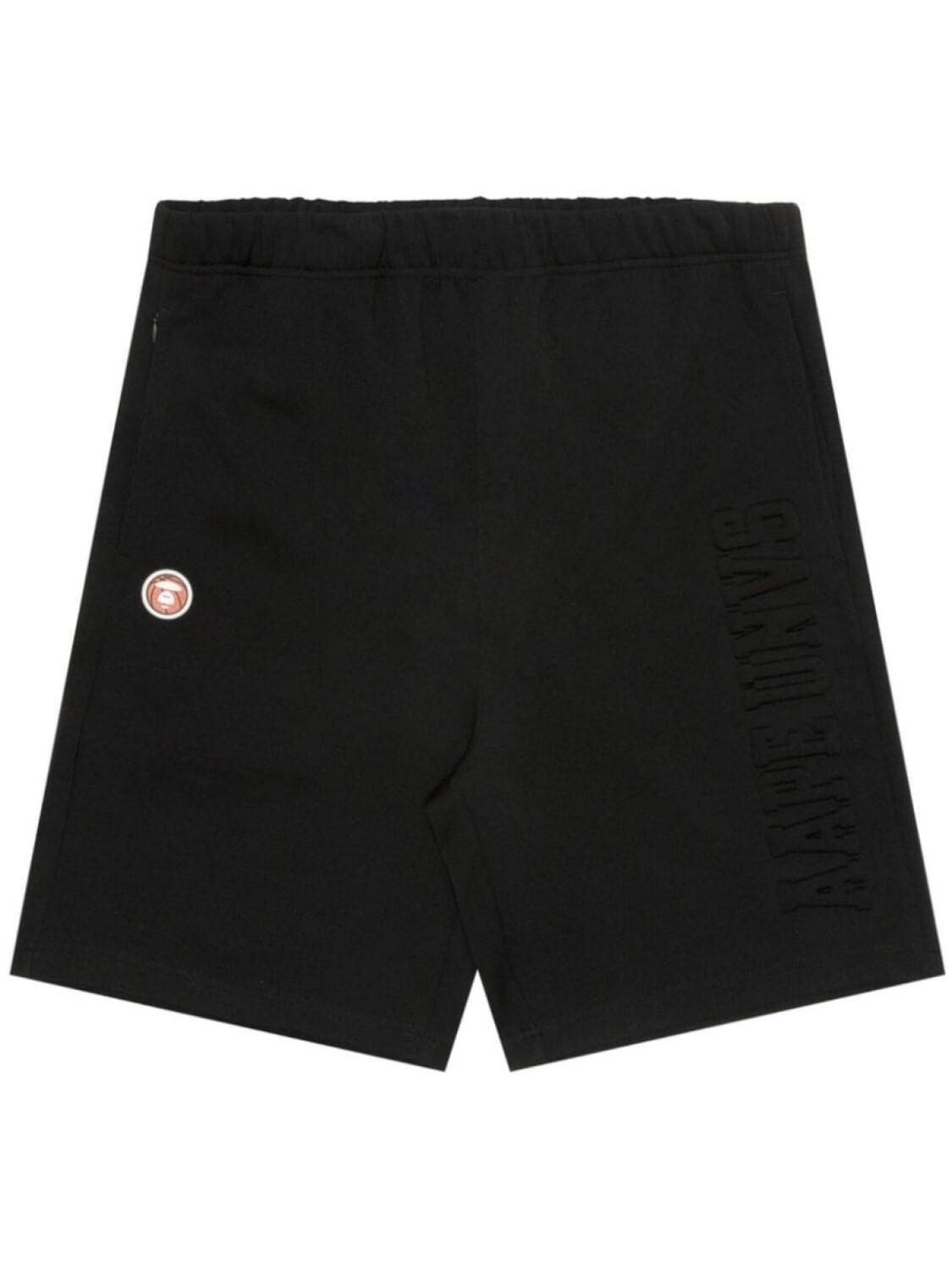

Шорты с эластичным поясом и тисненым логотипом AAPE BY *A BATHING APE, черный