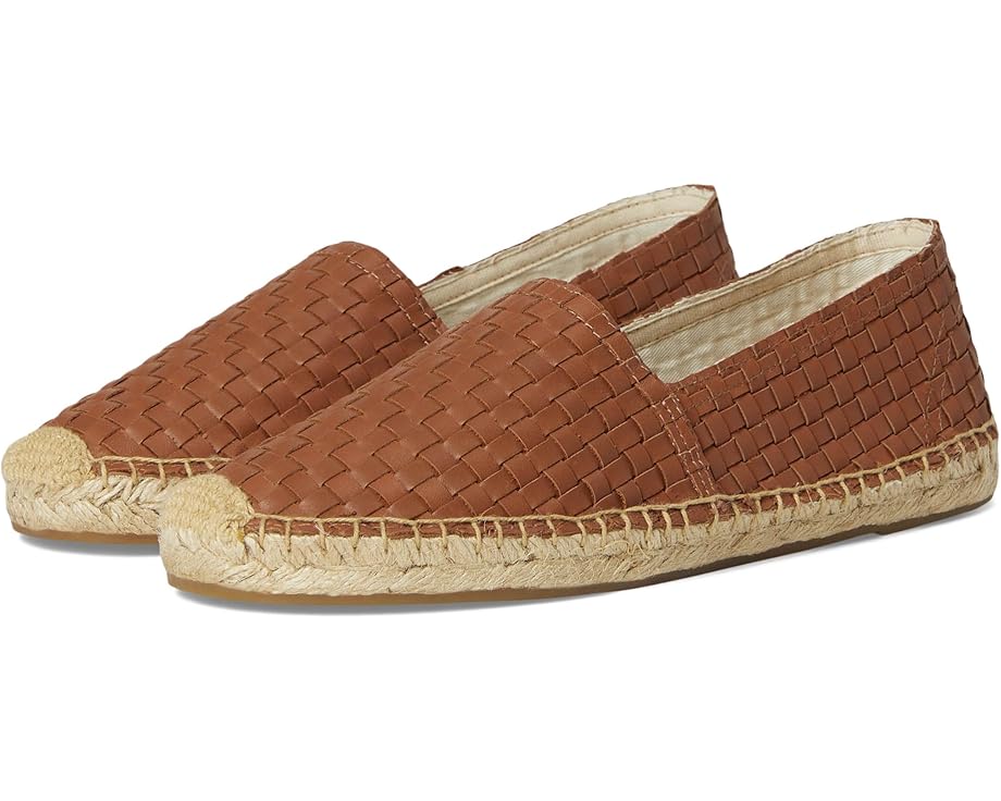 Балетки Soludos Woven Leather Original Espadrille, цвет Tan Brown