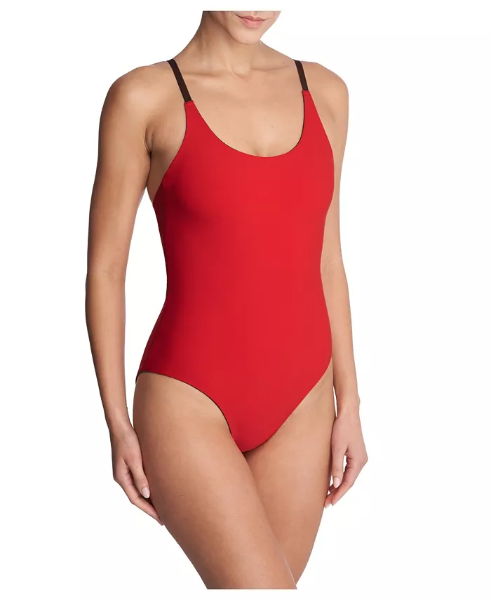 

Женский двусторонний слитный купальник Riviera Natori, красный
