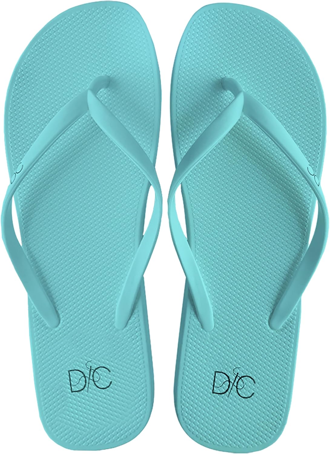 

Изысканные женские и девичьи мягкие удобные шлепанцы для пляжа, душа и повседневной носки - размеры 6, 7, 8 Divinely Crafted, небесно-голубой