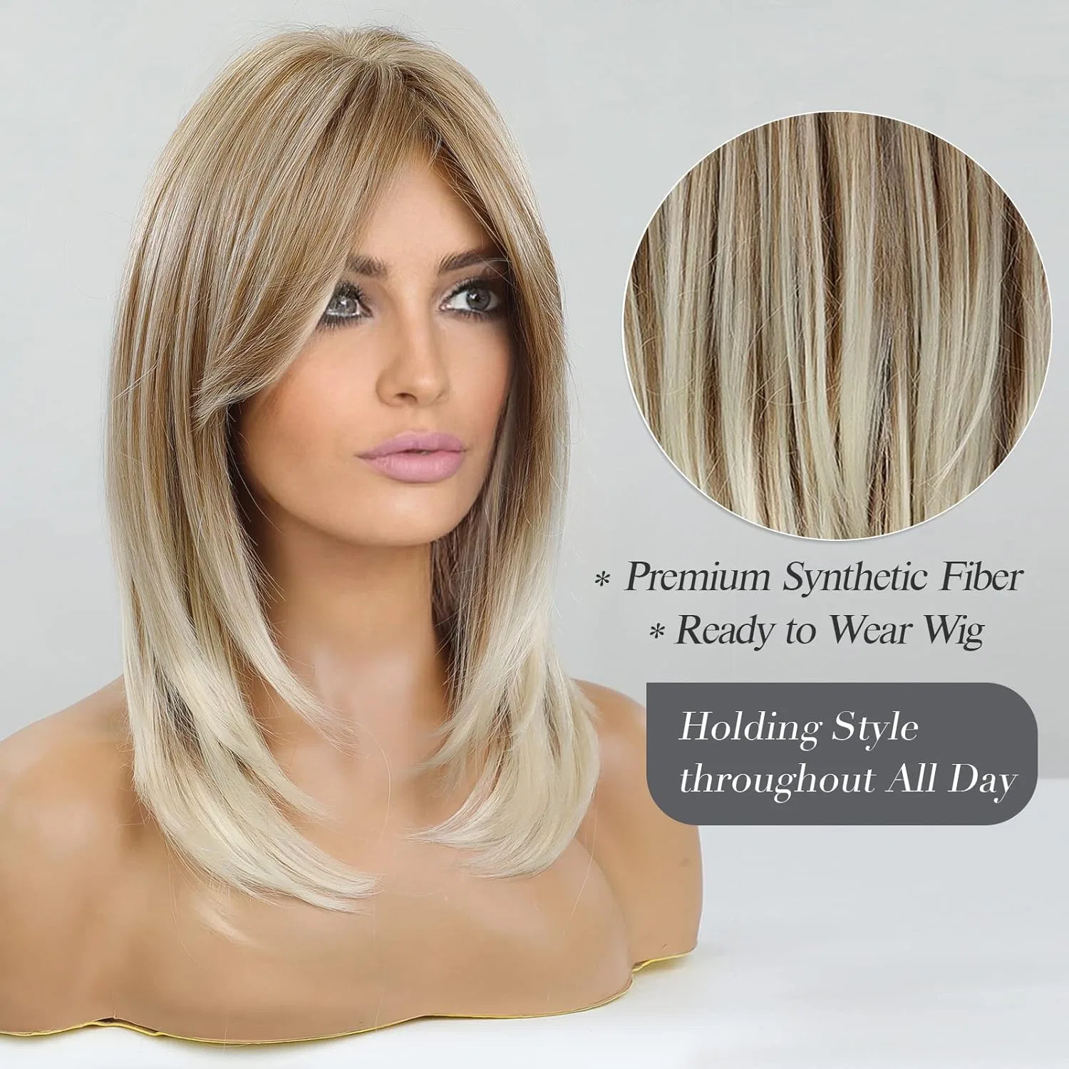 Длинный синтетический парик с челкой от Haircube Haircube — фото 3