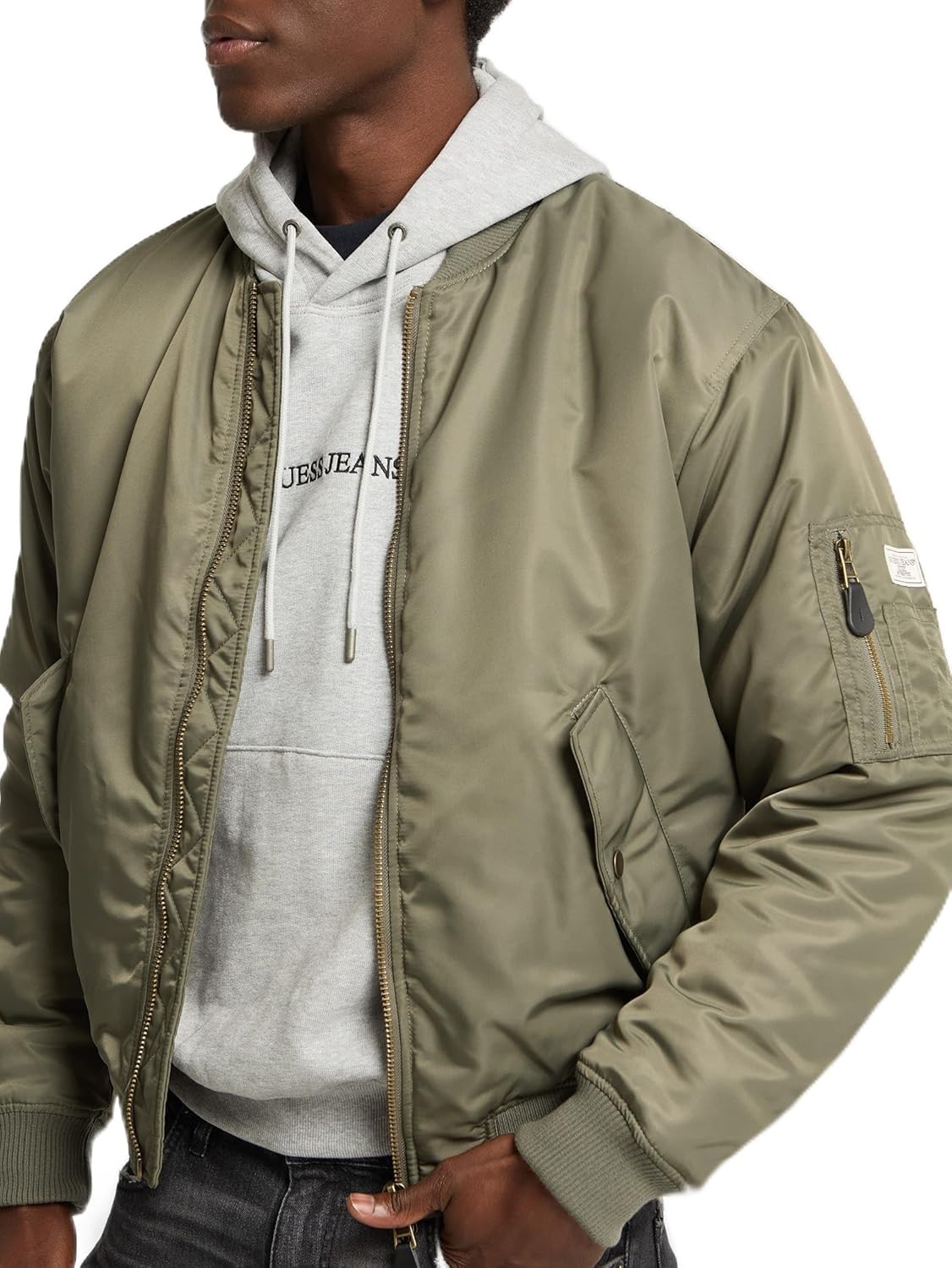 

Ветровка GUESS Nylon Flight, Olive Light Green