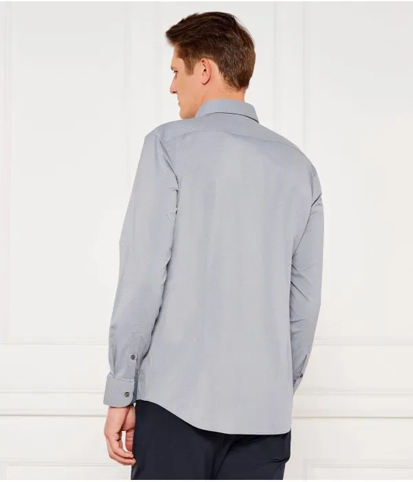 P-Hank-S-Kent-C1-222 футболка slim fit Boss, серый — фото 3