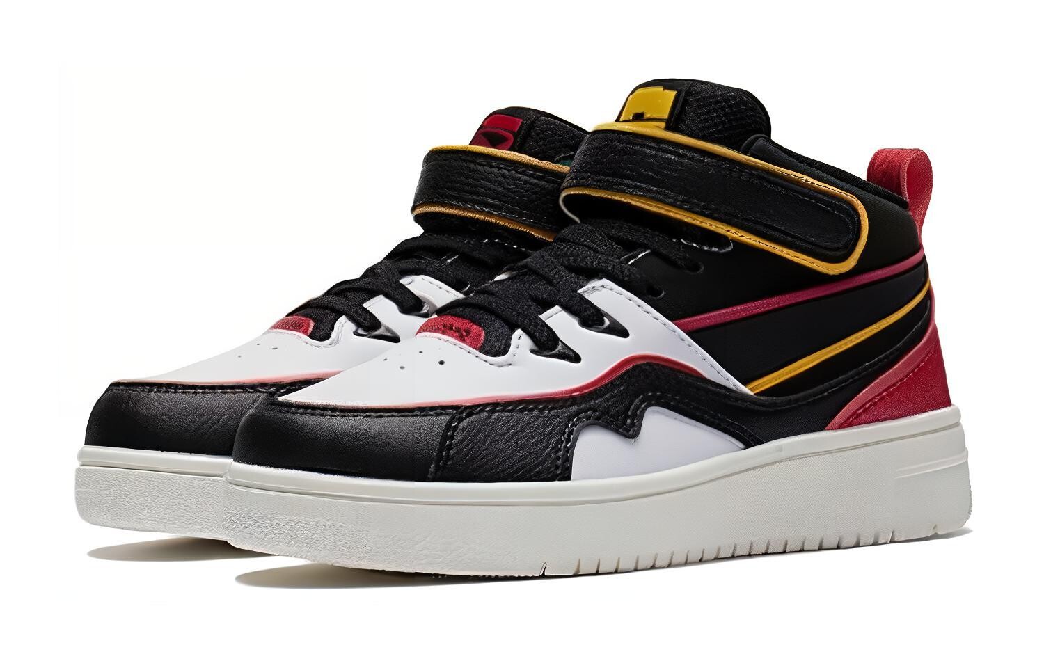 Кроссовки LINING YOUNG Kids Lifestyle Shoes GS Mid-top Black/Dark Obsidian/Total Orange — фото 3