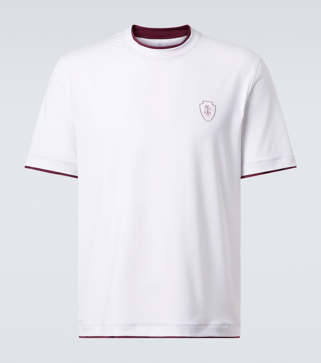 

Футболка с логотипом T-shirt Brunello Cucinelli, белый