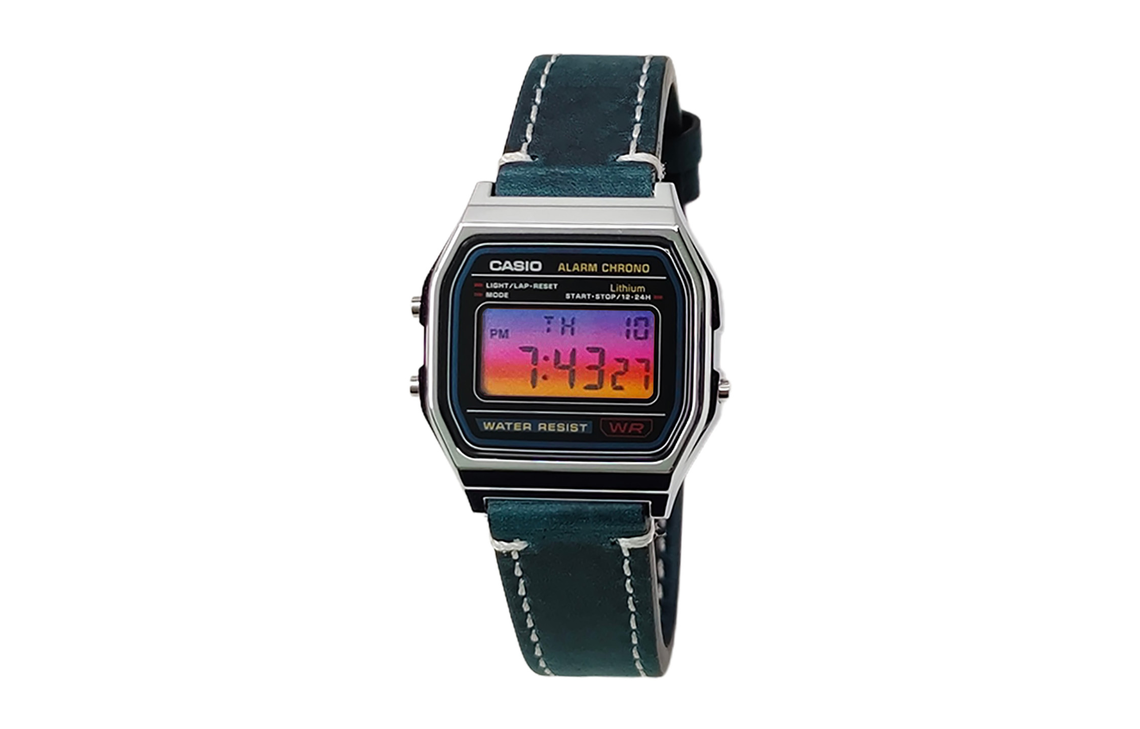 

Casio Мужские часы Retrofit Series с кварцевым механизмом, ремешком из натуральной кожи, черным циферблатом