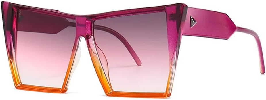 

Большие женские солнцезащитные очки с градиентным переходом цвета, мужские солнцезащитные очки с защитой от УФ-излучения UV400, солнцезащитные очки с заклепками VFDHN, 7