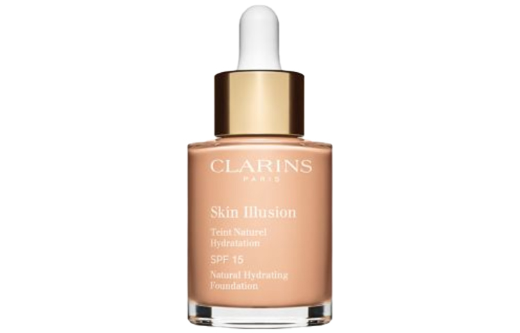 

JIAOYUNSHI сатиновое сияющее жидкое тональное средство прозрачное стойкое без эффекта маски 30мл CLARINS