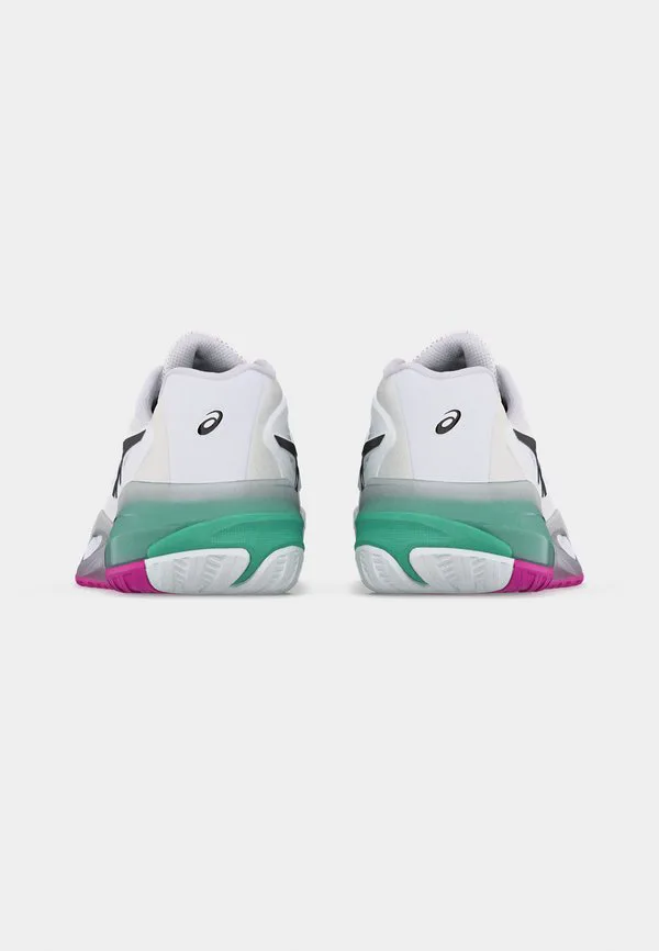 Универсальные теннисные кроссовки с гелевой чувствительностью. Asics, White/Aurora Green — фото 4