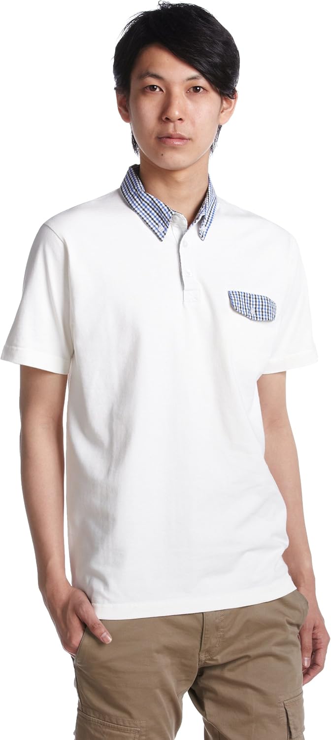 

Поло Penfield USA Collection Albany Collar Gingham Cotton Polo Shirt pf0707s12, белый