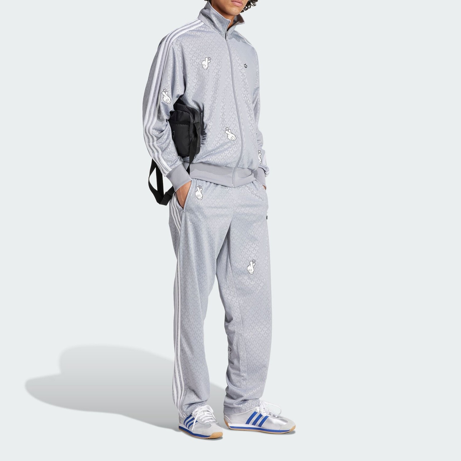 Мужская куртка Cobrand Mickey Mouse серого цвета Adidas Originals, серый — фото 4