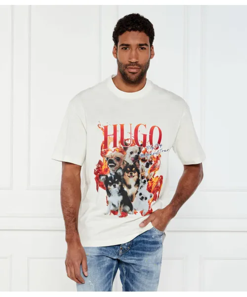 

Футболка Дуги Oversize fit Hugo, белый