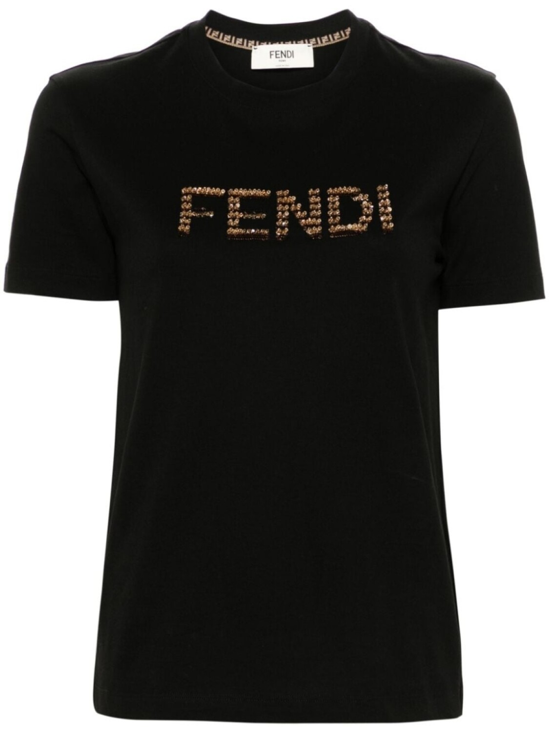 

FENDI футболка с логотипом, черный