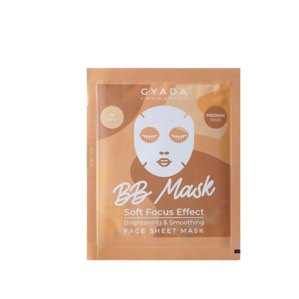 

Маска для лица Bb mask brightening & smoothing sheet mask medium Gyada cosmetics, 1 шт