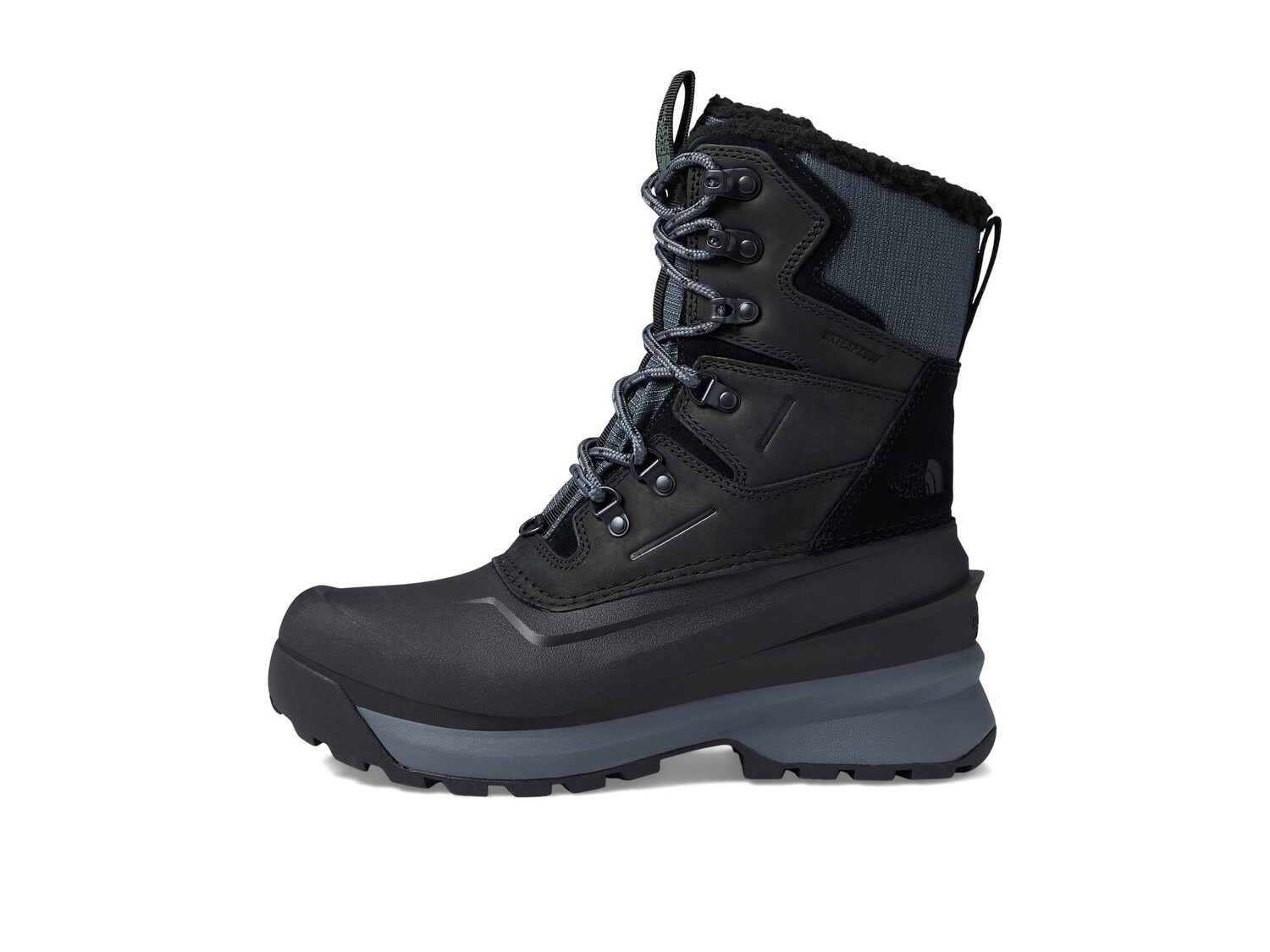 Женские ботинки The North Face Chilkat V 400 водонепроницаемые высокие, черно-серый — фото 2