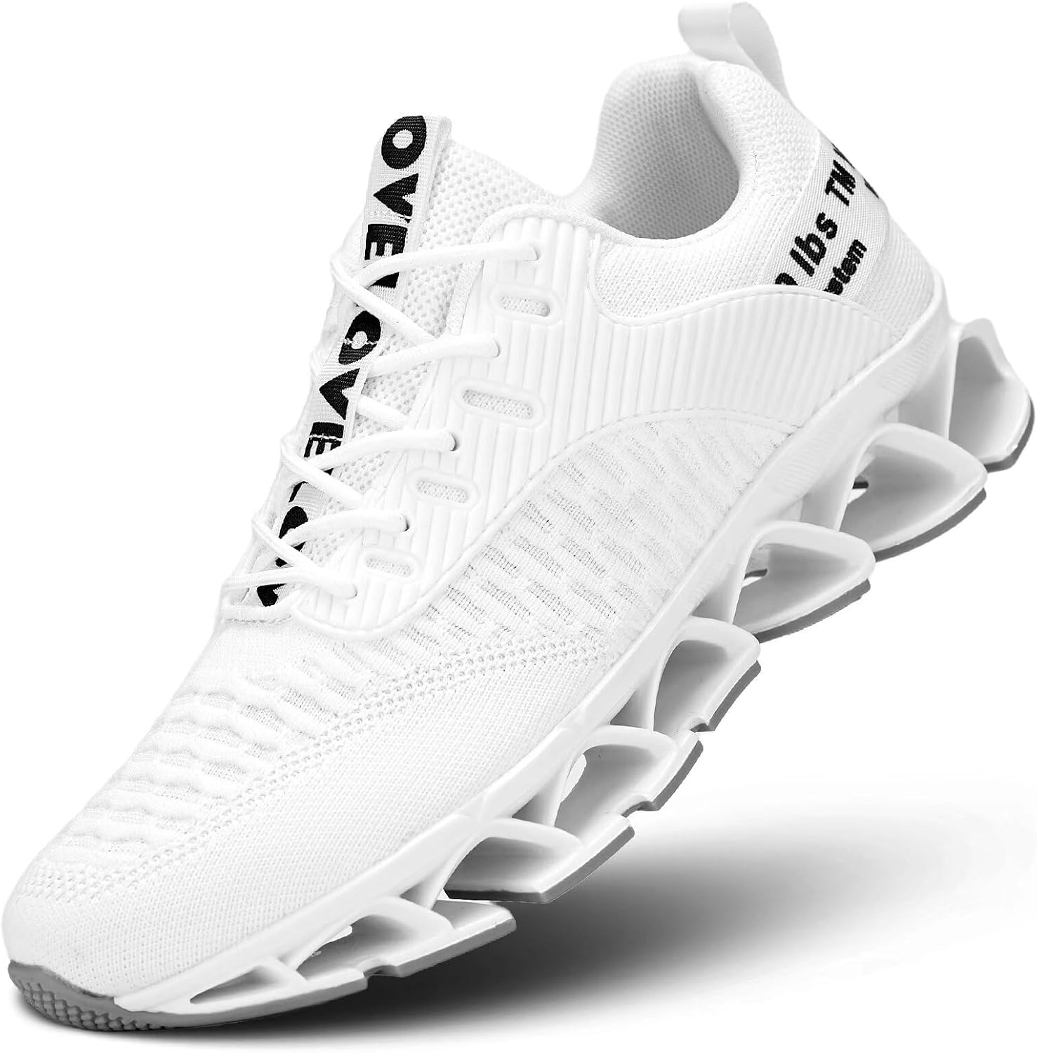 

Мужские беговые кроссовки Chopben Blade, противоскользящие, модные, с дышащей сеткой, мягкой подошвой, повседневные спортивные обувь для прогулок, белый