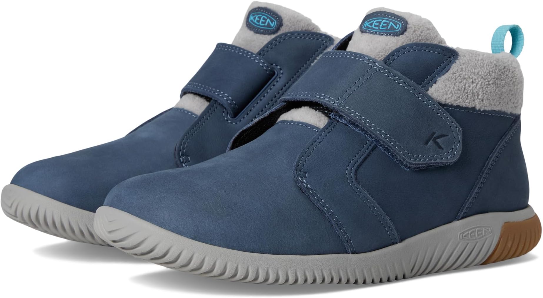 

Кроссовки KEEN Kids KNX Middie Easy On Strap Comfortable Barefoot Feel Sneakers, Vintage Indigo/Alloy