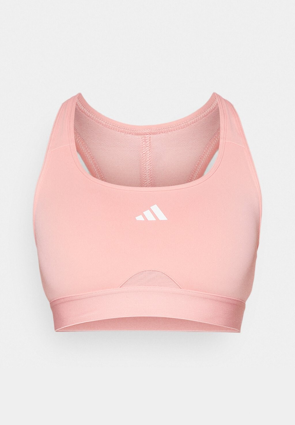 

Спортивный бюстгальтер средней поддержки POWERREACT BRA adidas, розовый