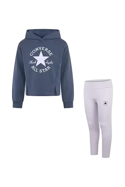 Комплект детский из эластичной ткани Converse, фиолетовый