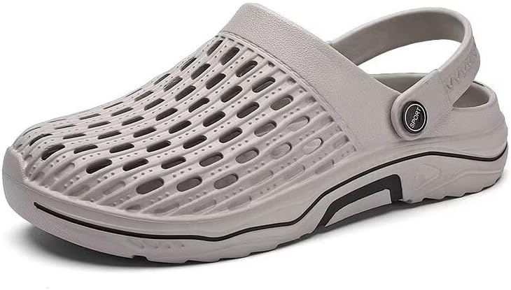 

Мужские закрытые мягкие летние сандалии для пляжа, рыбалки и прогулок Zonkacen, серый