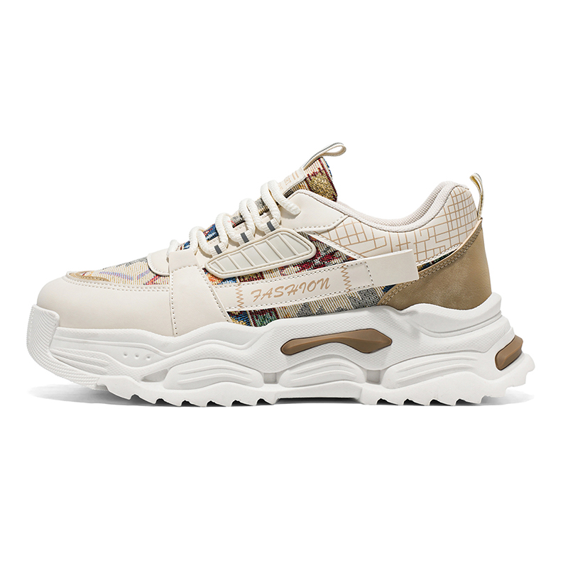 

Износостойкие низкие повседневные туфли для мужчин FAPAI, Beige Khaki