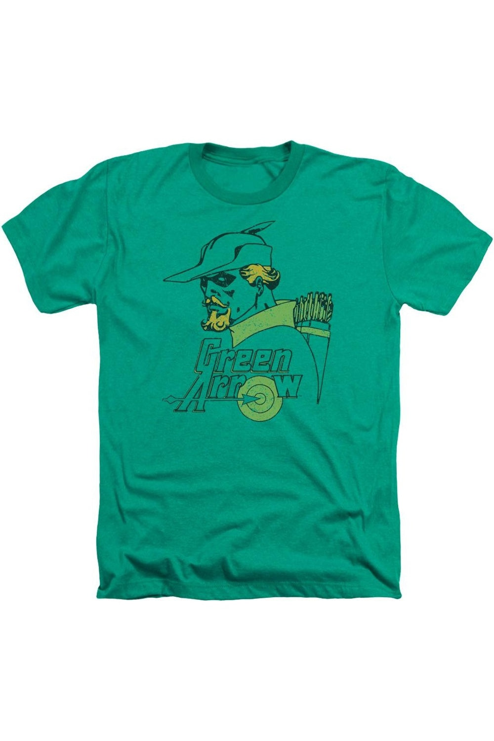 

DC Comics Close Up Adult Heather Tee / Футболка Gildan, цвет kelly green