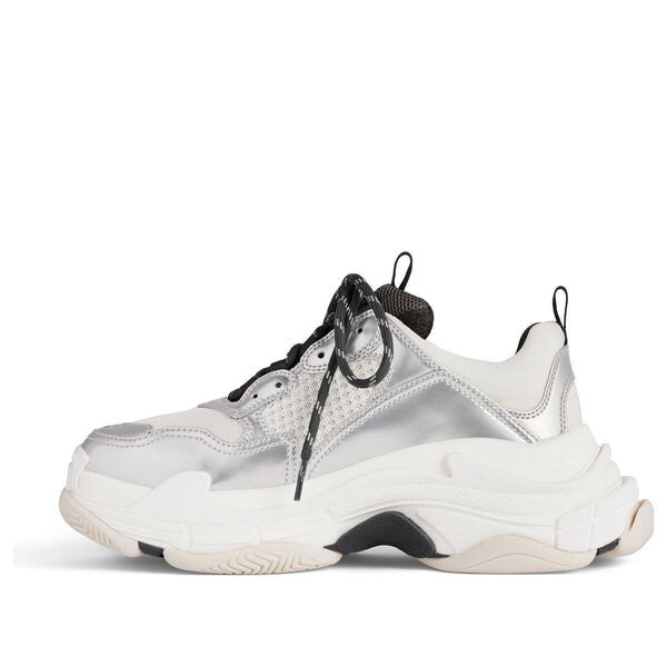 Кроссовки triple s sneakers 'black white silver double foam and mesh' Balenciaga, белый