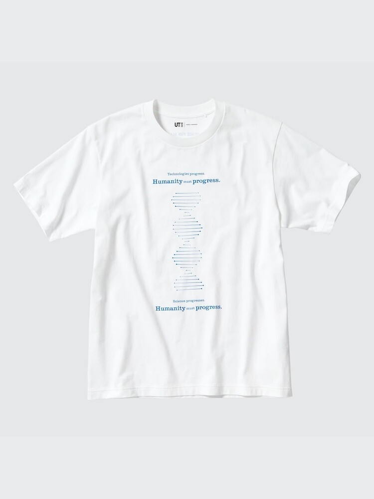 Футболка peace for all Uniqlo, цвет 00 белый