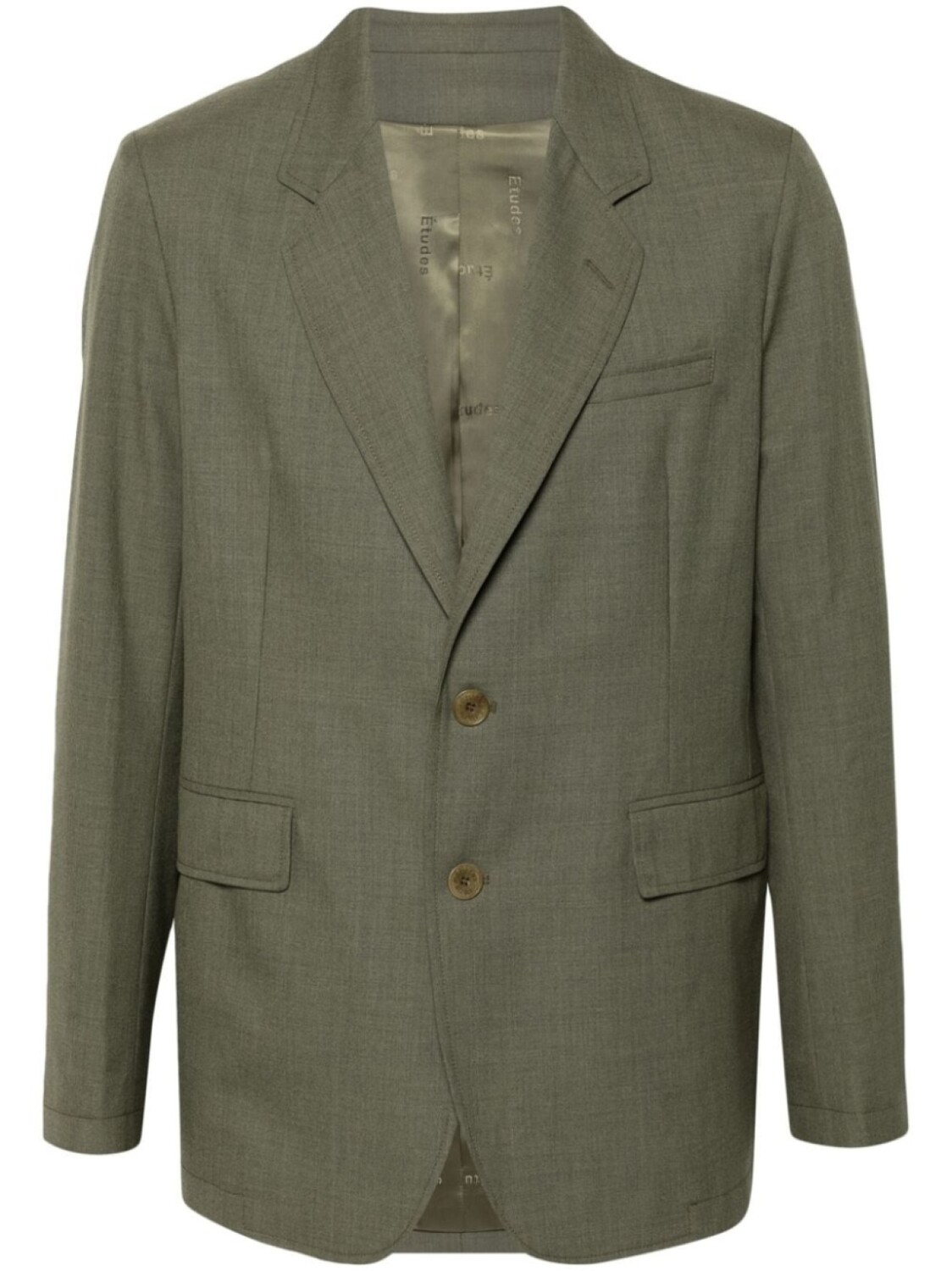 

Etudes пиджак Plane Suiting из вирджинской шерсти, зеленый