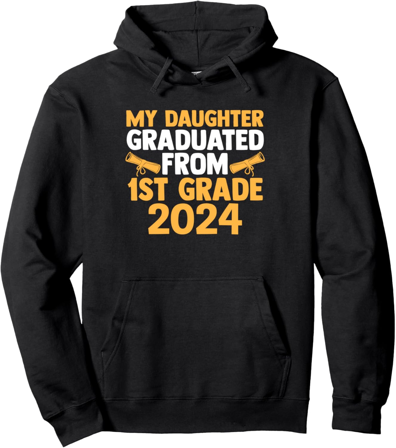 

Толстовка дочери в честь окончания первого класса в 2024 году Humor First Grade Graduate & First Grade Graduated, черный