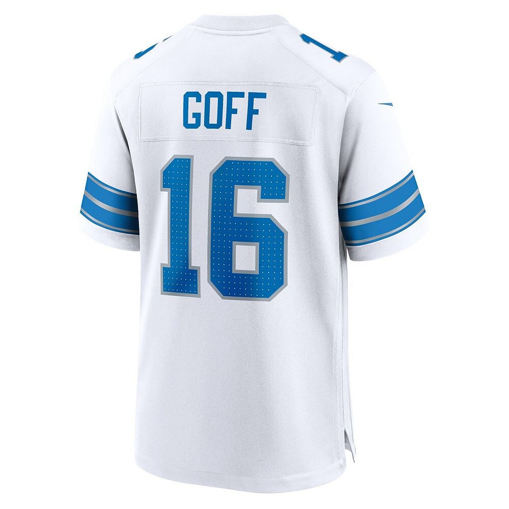 Мужская белая игровая майка Nike Jared Goff Detroit Lions Game, цвет Lns White — фото 4