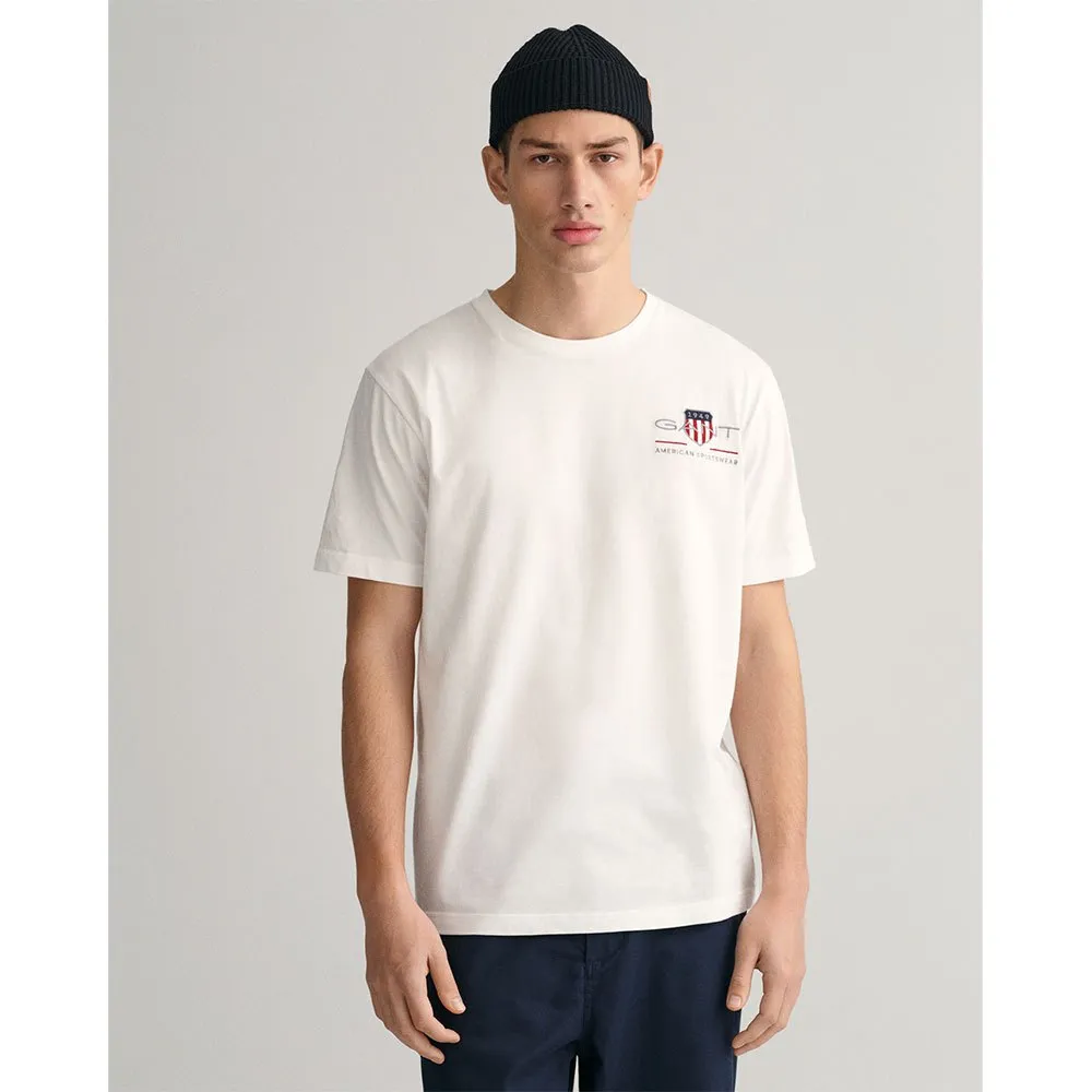 

Футболка с коротким рукавом Gant Reg Archive Shield Emb, белый