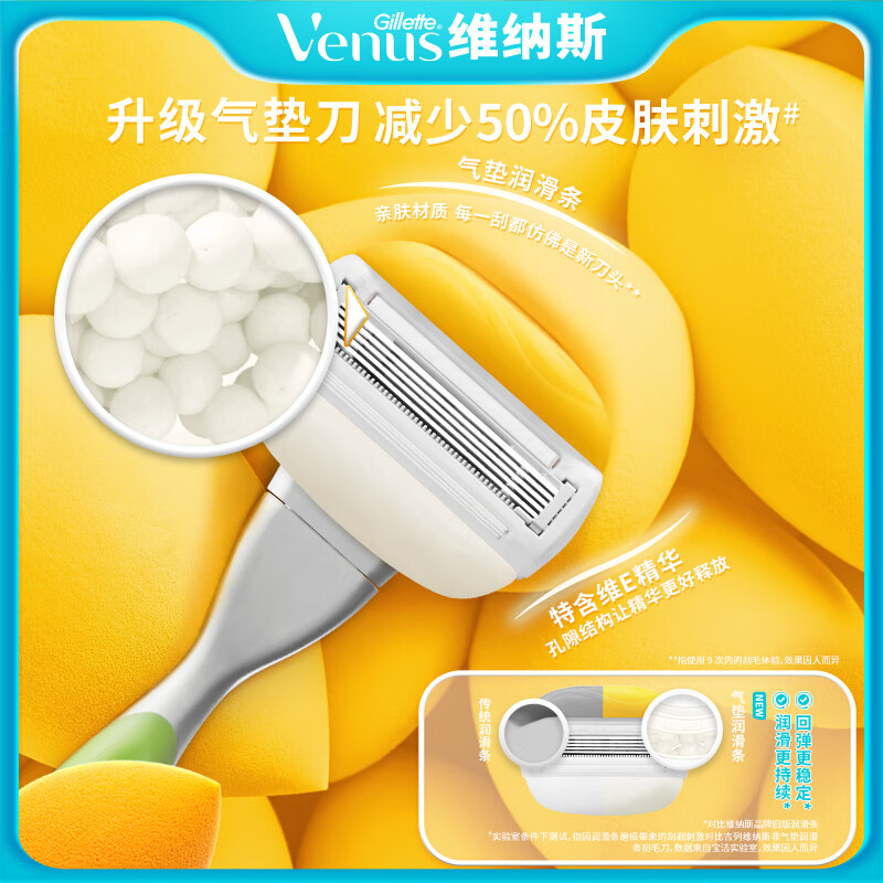 Набор Gillette Coconut Scent: станок Venus Pro ComfortGlide с кокосовым ароматом, 2 сменные кассеты Venus Pro ComfortGlide Coconut — фото 2