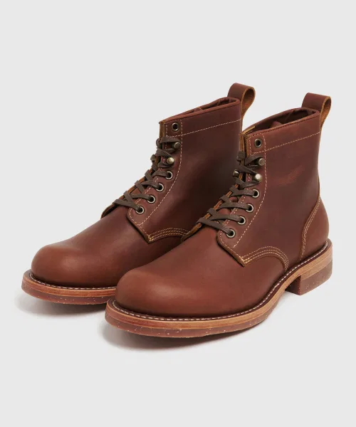 Ботинки UNIFORM Work Boots из натуральной кожи, коричневые