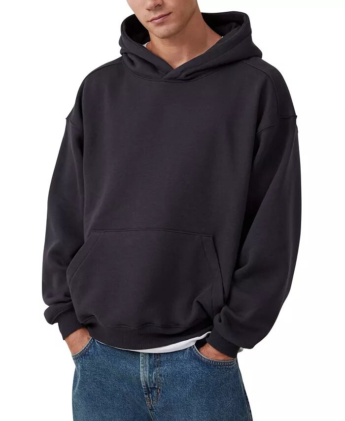

Мужская толстовка с капюшоном Box Fit COTTON ON, черный