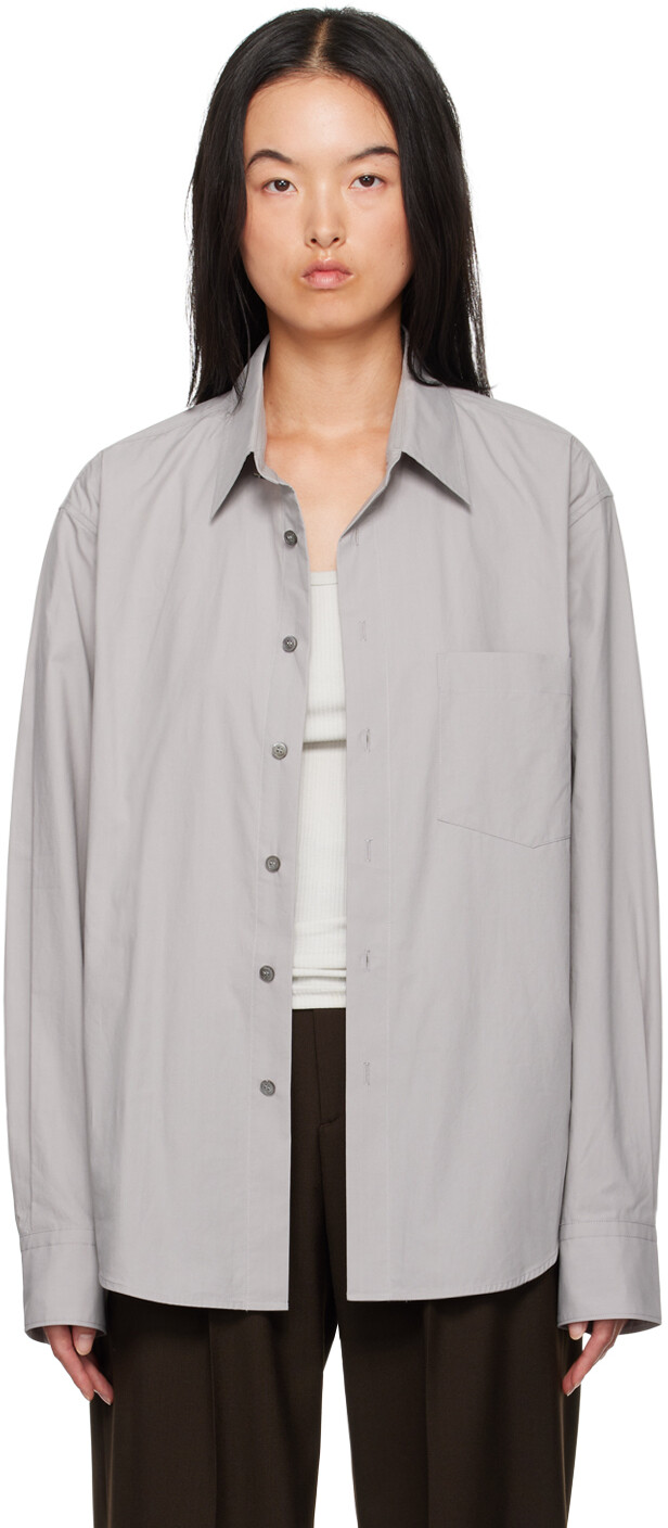 

Серая рубашка Gigo oversize RECTO, Cool grey