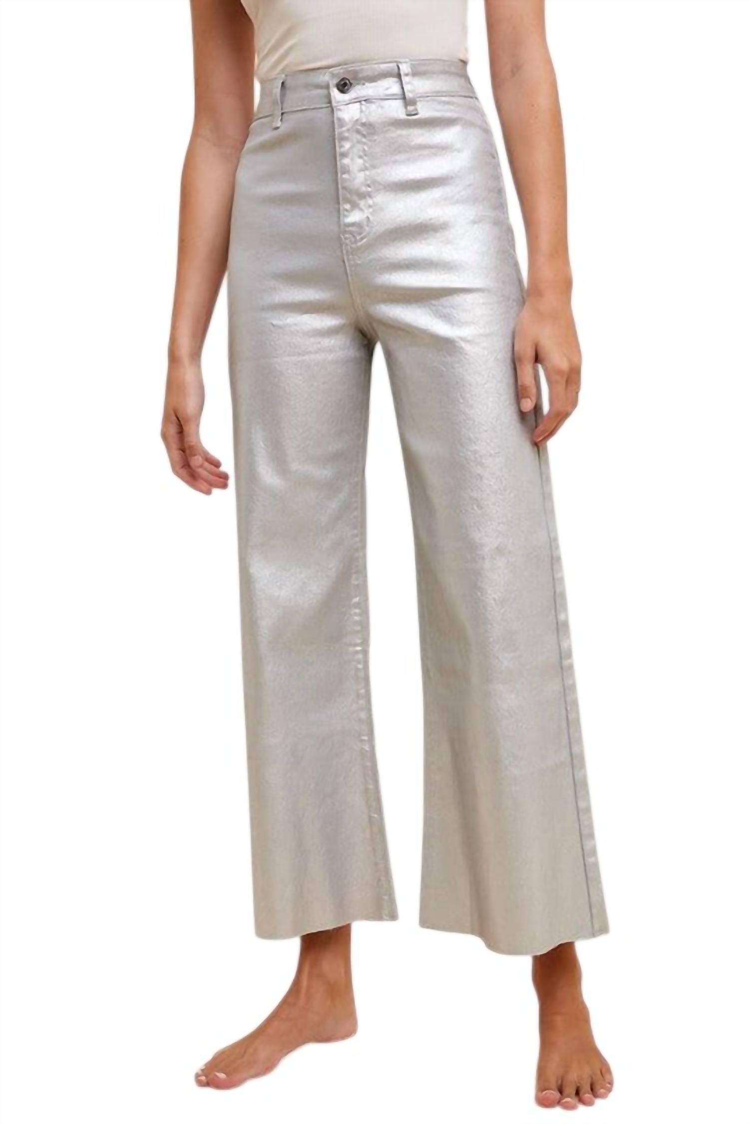 

Серебряные укороченные джинсы с эффектом стрейч AnnieWear