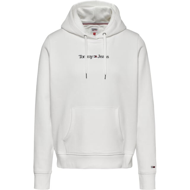 

Толстовка с линейным узором с регулярными засечками Tommy Jeans, белый