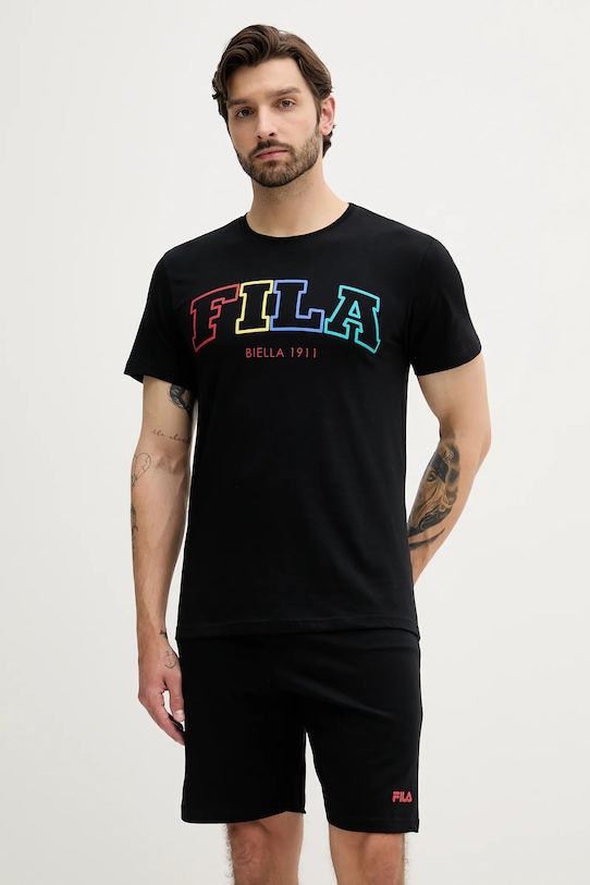 

Хлопковая пижама Fila, черный