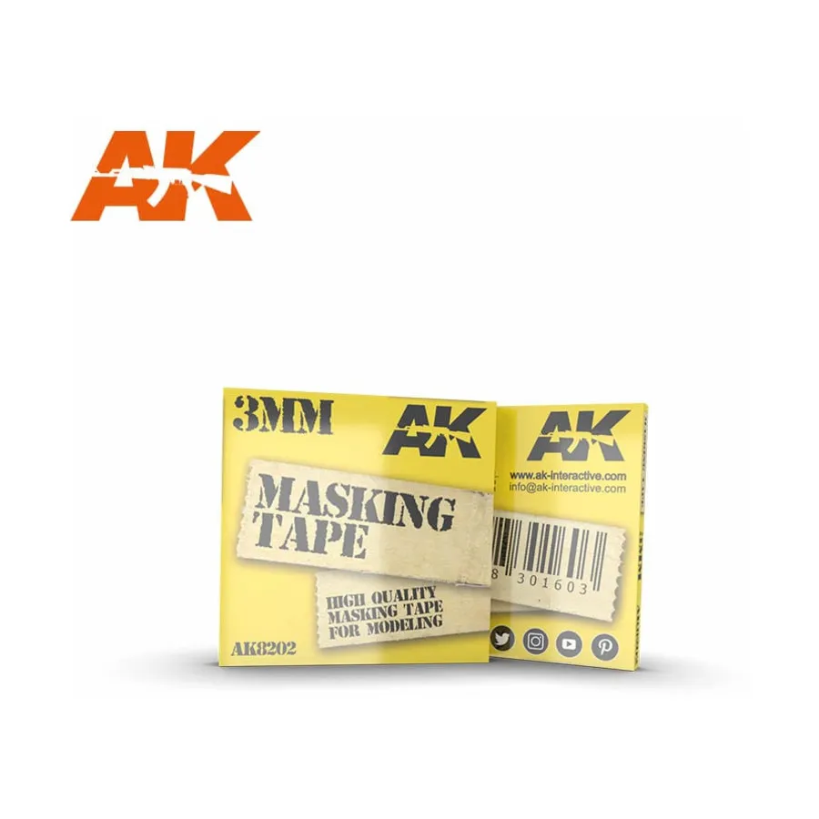 

Лента малярная 3мм, Supplies & Accessories (AK-Interactive)