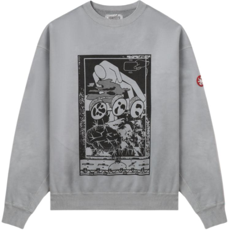 

Овердай блок-толстовка с круглым вырезом мужская Cav Empt, серый