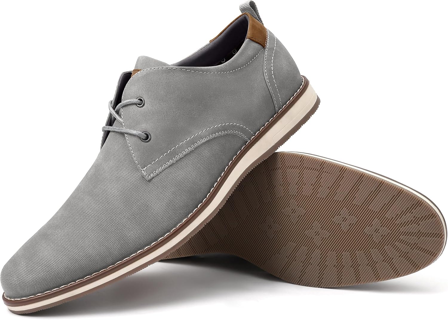 

Мужские классические туфли, мужские оксфорды, стильные кожаные туфли на шнуровке с декоративными перфорациями, деловые повседневные формальные дерби Eliteland, серый